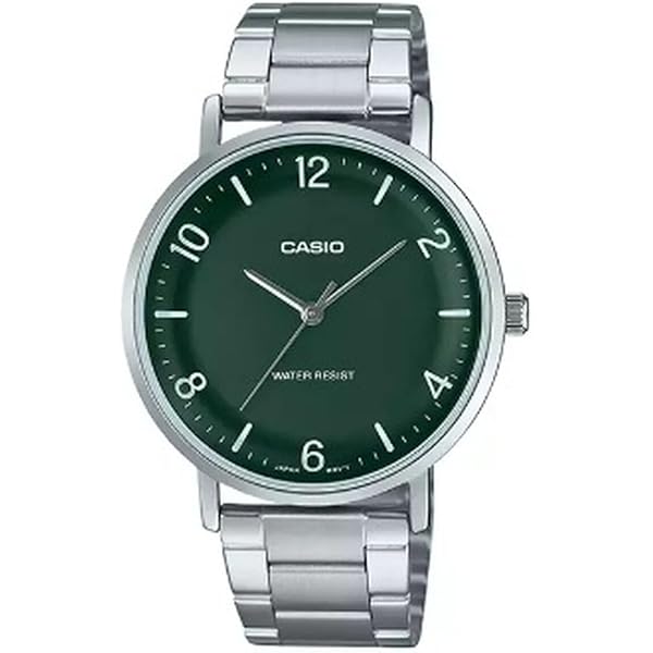 Amazon.com: Casio MTP-VT04D-8E Men's Minimalistic Stainless Steel